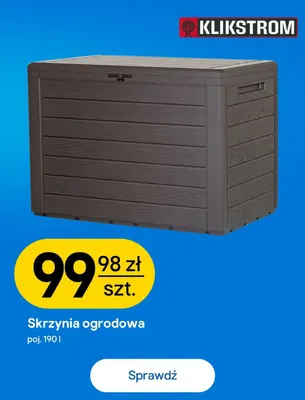 Skrzynia ogrodowa poj. 190 l Klikstrom promocja w Castorama