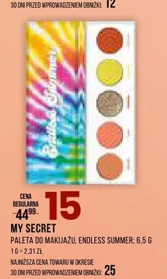 Paleta do makijażu MY SECRET Endless Summer promocja w Drogerie Natura