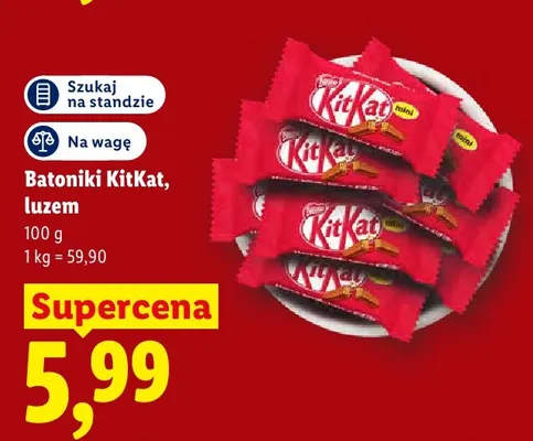 Batoniki KitKat Mini luzem promocja w Lidl
