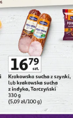 Krakowska sucha z szynki Tarczyński promocja w Auchan