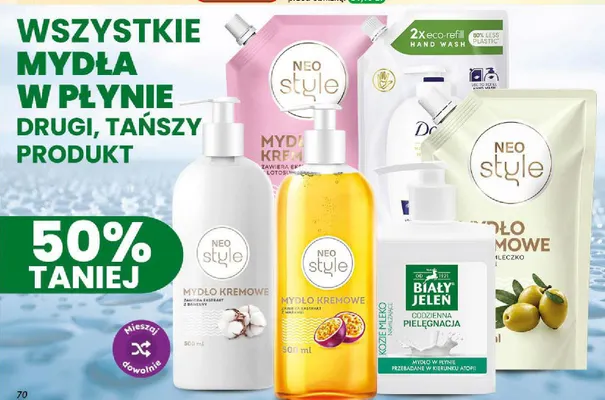 Mydła w płynie promocja w Dino
