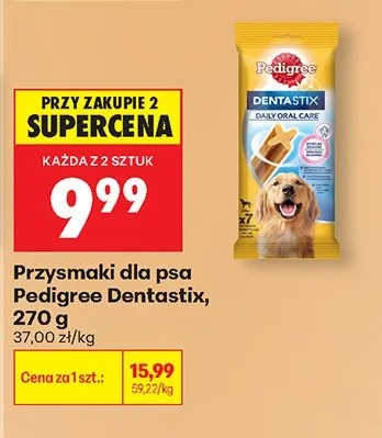 Przysmaki dla psa Pedigree Dentastix promocja w Biedronka