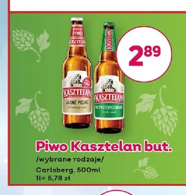 Piwo Kasztelan Niepasteryzowane promocja w Bliski