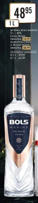 Wódka Bols Marine 40% promocja w Dino