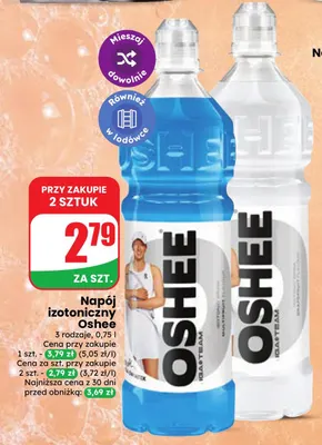 Napój izotoniczny Oshee Grapefruit promocja w Dino