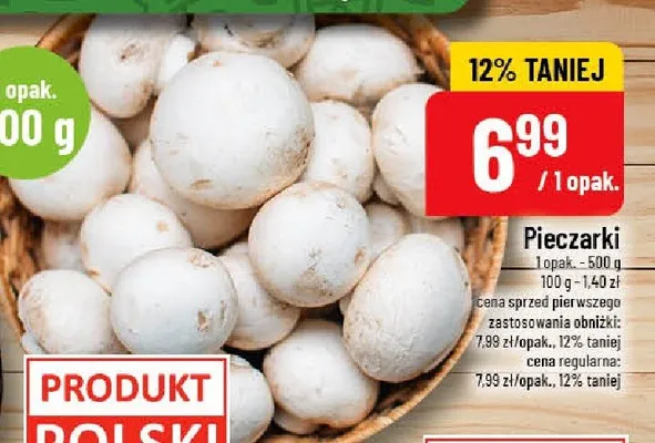 Pieczarki promocja w POLOmarket