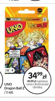 Gra karciana UNO Dragon Ball Z promocja w Empik