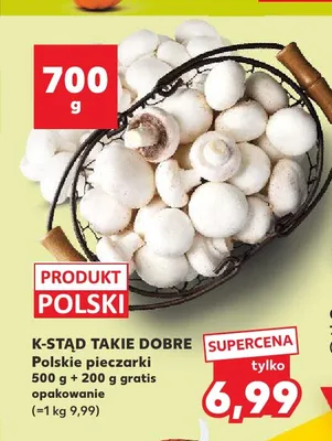 Pieczarki polskie K-Stąd Takie Dobre promocja w Kaufland