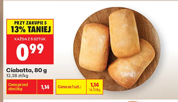 Ciabatta promocja w Biedronka