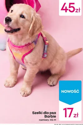 Szelki dla psa Barbie promocja w Pepco