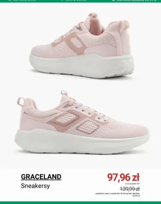 Sneakersy GRACELAND promocja w Deichmann