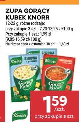 Zupa Gorący Kubek Knorr serowa z grzankami promocja w Stokrotka
