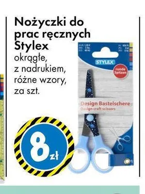 Nożyczki do prac ręcznych Stylex okrągłe promocja w Tedi