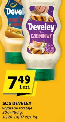 Sos Develey czosnkowy promocja w Groszek