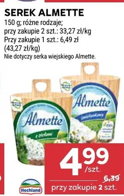 Serek Almette Hochland promocja w Stokrotka