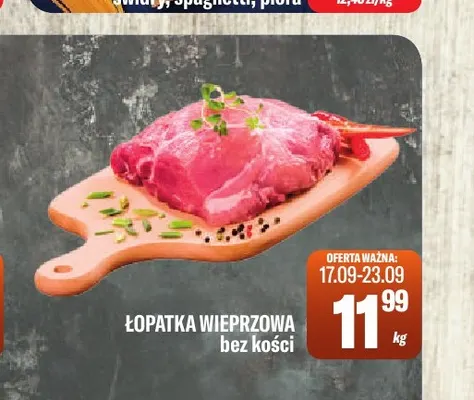 Łopatka wieprzowa bez kości promocja w Tomi Markt