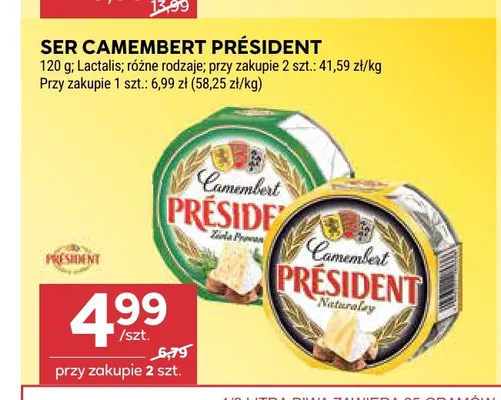 Ser Camembert Président zioła prowansalskie promocja w Stokrotka