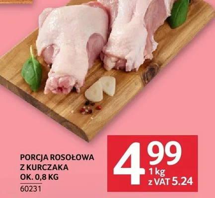 Porcja rosołowa z kurczaka ok. 0.8 kg promocja w Selgros