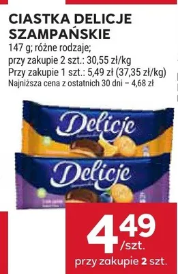 Ciastka szampańskie promocja w Stokrotka