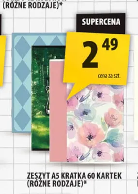 Zeszyt A5 kratka 60 kartek promocja w Arhelan