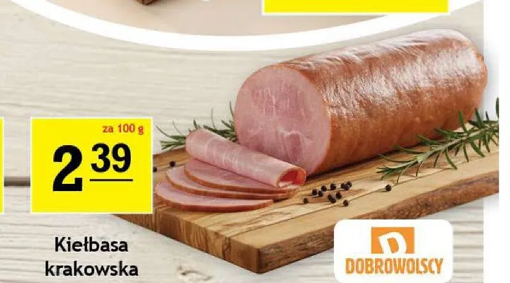 Kiełbasa krakowska Olewnik promocja w Gram Market