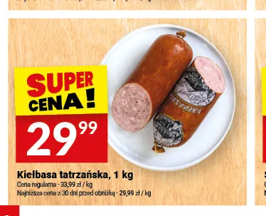 Kiełbasa tatrzańska Białecki Wędzarnia promocja w Twój Market