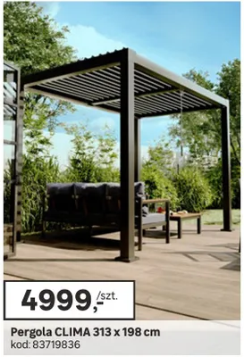 Pergola CLIMA 313 x 198 cm promocja w Leroy Merlin