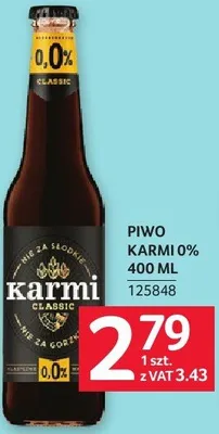 Piwo Karmi 0% 400 ml promocja w Selgros