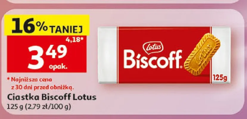 Ciastka Biscoff Lotus promocja w Auchan