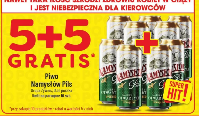 Piwo Namysłów Pils promocja w POLOmarket