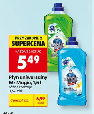 Płyn uniwersalny Mr Magic promocja w Biedronka