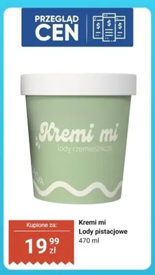 Lody pistacjowe Kremi mi promocja w Dino