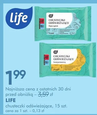 Chusteczki odświeżające promocja w Super-Pharm