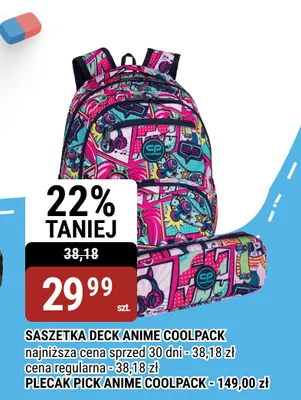 Saszetka Deck Anime Coolpack promocja w bi1