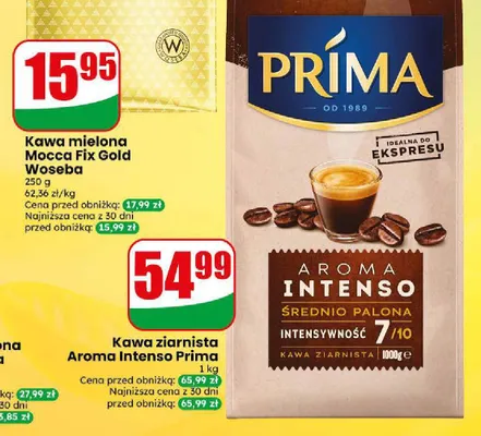 Kawa ziarnista Aroma Intenso Prima promocja w Dino
