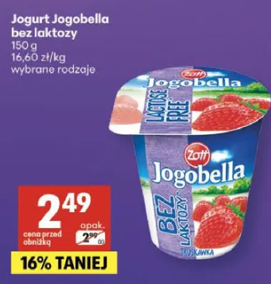 Jogurt bez laktozy promocja w Delikatesy Centrum