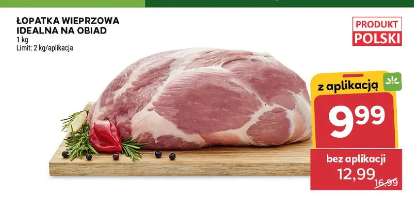 Łopatka wieprzowa idealna na obiad polska promocja w Stokrotka