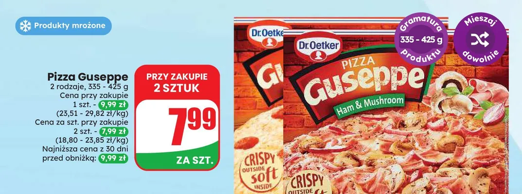 Pizza Guseppe Ham & Mushroom Dr. Oetker promocja w Dino