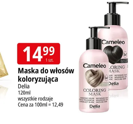 Maska do włosów koloryzująca Delia Cameleo Coloring Mask promocja w Leclerc