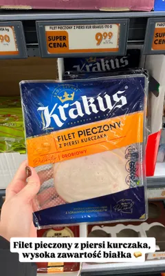 Filet pieczony z piersi kurczaka Krakus promocja w Biedronka