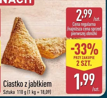 Ciastko z jabłkiem promocja w Aldi