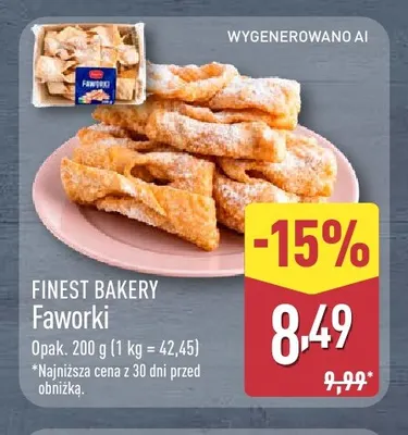 Faworki Finest Bakery promocja w Aldi