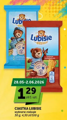 Ciastka Lubisie nadzienie czekoladowe promocja w Groszek