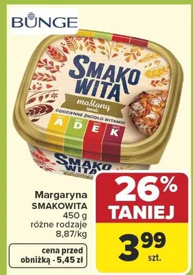 Margaryna SMAKOWITA promocja w Carrefour
