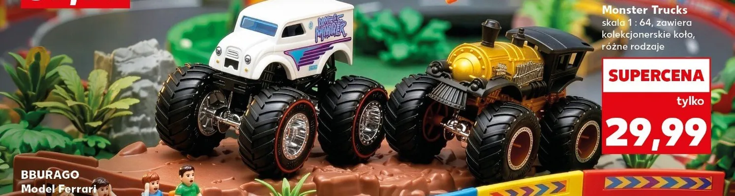 Autko HOT WHEELS Monster Trucks skala 1:64 promocja w Kaufland
