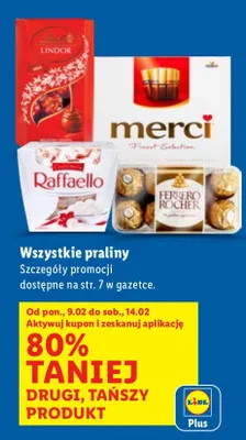 Praliny wszystkie rodzaje promocja w Lidl