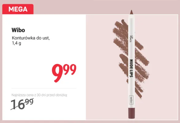 Konturówka do ust Wibo promocja w Rossmann