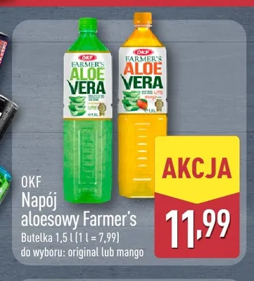 Napój aloesowy OKF Farmer's Aloe Vera Mango promocja w Aldi