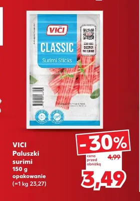Paluszki surimi Vici promocja w Kaufland