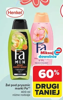 Żel pod prysznic różne rodzaje promocja w Carrefour